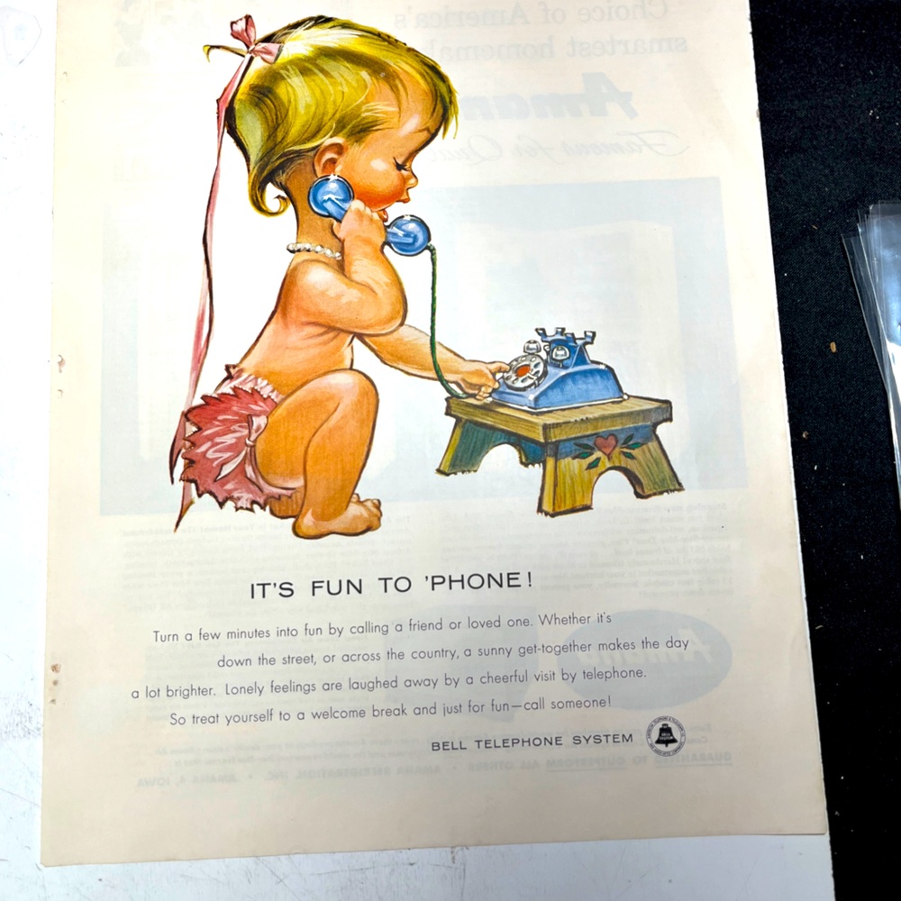 1958 original Bell print ad